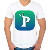 printfashion P - Palworld - Férfi V-nyakú póló - Fehér