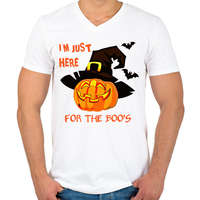 printfashion Tök boszorkány - Férfi V-nyakú póló - Fehér