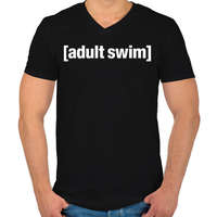 printfashion Adult Swim - Férfi V-nyakú póló - Fekete