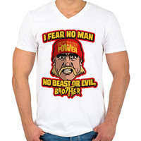 printfashion I fear no man - Férfi V-nyakú póló - Fehér