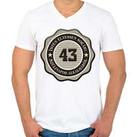 printfashion 43 - Férfi V-nyakú póló - Fehér