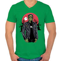 printfashion Metál Frank - Férfi V-nyakú póló - Zöld