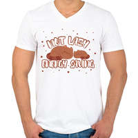 printfashion Energy saving - Férfi V-nyakú póló - Fehér