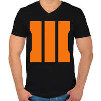 printfashion Call of Duty: Black Ops 3 - Férfi V-nyakú póló - Fekete