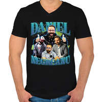 printfashion Daniel Negreanu - póker - Férfi V-nyakú póló - Fekete