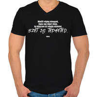 printfashion Bikini - Mielött elmegyek - Férfi V-nyakú póló - Fekete