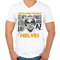 printfashion Rosa Parks idézet - Férfi V-nyakú póló - Fehér