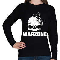 printfashion Warzone fejlövés - Női pulóver - Fekete