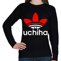 printfashion Uchiha (Adidas logo) - Női pulóver - Fekete