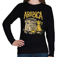 printfashion Arab kávé - Női pulóver - Fekete