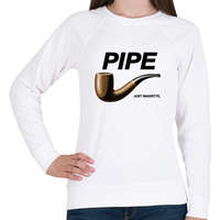 printfashion Pipe- Nike - Női pulóver - Fehér