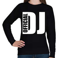 printfashion Official Dj - Női pulóver - Fekete
