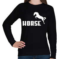 printfashion HORSE (Puma stílus) - Női pulóver - Fekete