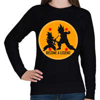 printfashion Dragon Ball - Légy Legenda! - Női pulóver - Fekete
