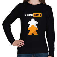 printfashion Board game - Női pulóver - Fekete