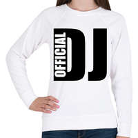 printfashion Official Dj - Női pulóver - Fehér