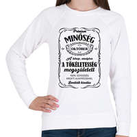 printfashion Prémium minőség - Hónappal (fekete) - Női pulóver - Fehér