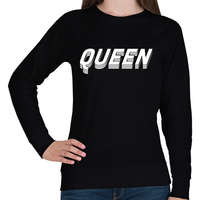 printfashion 3D queen - Női pulóver - Fekete