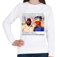 printfashion Bud Spencer és Terence Hill - Női pulóver - Fehér