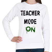 printfashion TANÁR MÓD BE - Női pulóver - Fehér