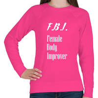 printfashion F.B.I. - női test fejlesztő - Női pulóver - Fukszia