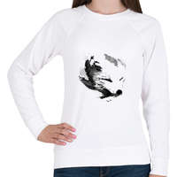 printfashion White fox - Női pulóver - Fehér
