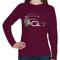 printfashion AUDI Q7 szürke - Női pulóver - Bordó