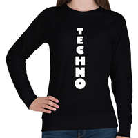 printfashion T E C H N O - Női pulóver - Fekete