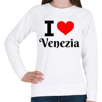 printfashion I love Venezia - Női pulóver - Fehér