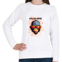 printfashion say my name - Női pulóver - Fehér