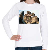 printfashion CoD König - Női pulóver - Fehér