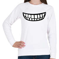 printfashion Clipart Smile - Női pulóver - Fehér