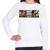 printfashion San Andreas - Női pulóver - Fehér