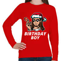 printfashion BIRTHDAY BOY - Női pulóver - Piros