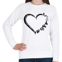 printfashion outdoor szív - Női pulóver - Fehér