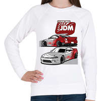 printfashion HARDCORE JDM - SILVIA - Női pulóver - Fehér