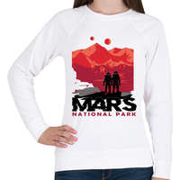 printfashion Mars nemzeti park - national park - Női pulóver - Fehér