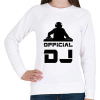 printfashion official dj - Női pulóver - Fehér