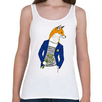 printfashion Mr. Fox - Női atléta - Fehér