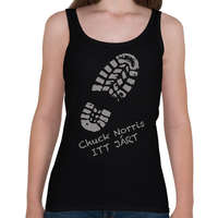 printfashion Chuck Norris itt járt - Női atléta - Fekete