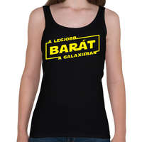 printfashion A legjobb barát a galaxisban - Női atléta - Fekete