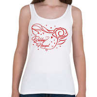 printfashion Rózsás nőnap - Női atléta - Fehér