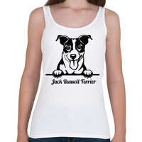 printfashion Jack Russel Terrier - Női atléta - Fehér