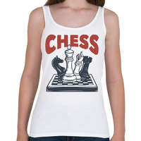 printfashion Sakk - Chess - Női atléta - Fehér