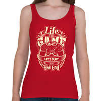 printfashion Az élet egy játék - Női atléta - Cseresznyepiros