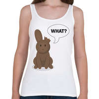 printfashion What? - Csoki nyuszi - Női atléta - Fehér