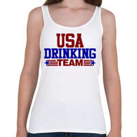 printfashion USA drinking team - Női atléta - Fehér