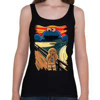 printfashion Sikoly - Mézi & Sütiszörny - Női atléta - Fekete