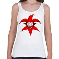 printfashion Bohócos póló - Női atléta - Fehér