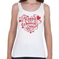 printfashion Happy Women's Day heart - Női atléta - Fehér